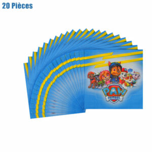 Pack 20 serviettes Paw Patrol