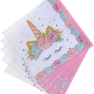 Pack 20 serviettes Licorne
