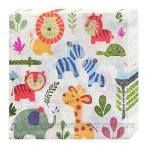 Pack 20 serviettes Jungle