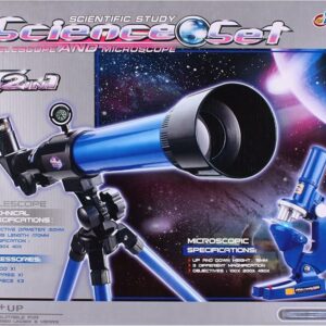 Télescope astronomique et microscope 2 en 1 pour enfant