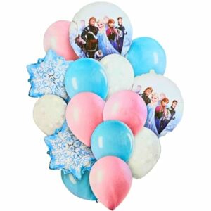 Set de 16 ballons La reine des neiges