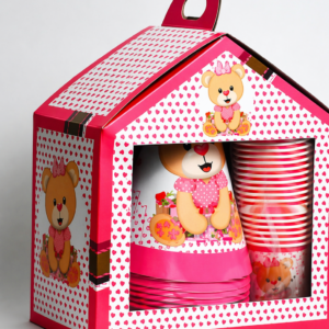 Pack anniversaire Ourson rose